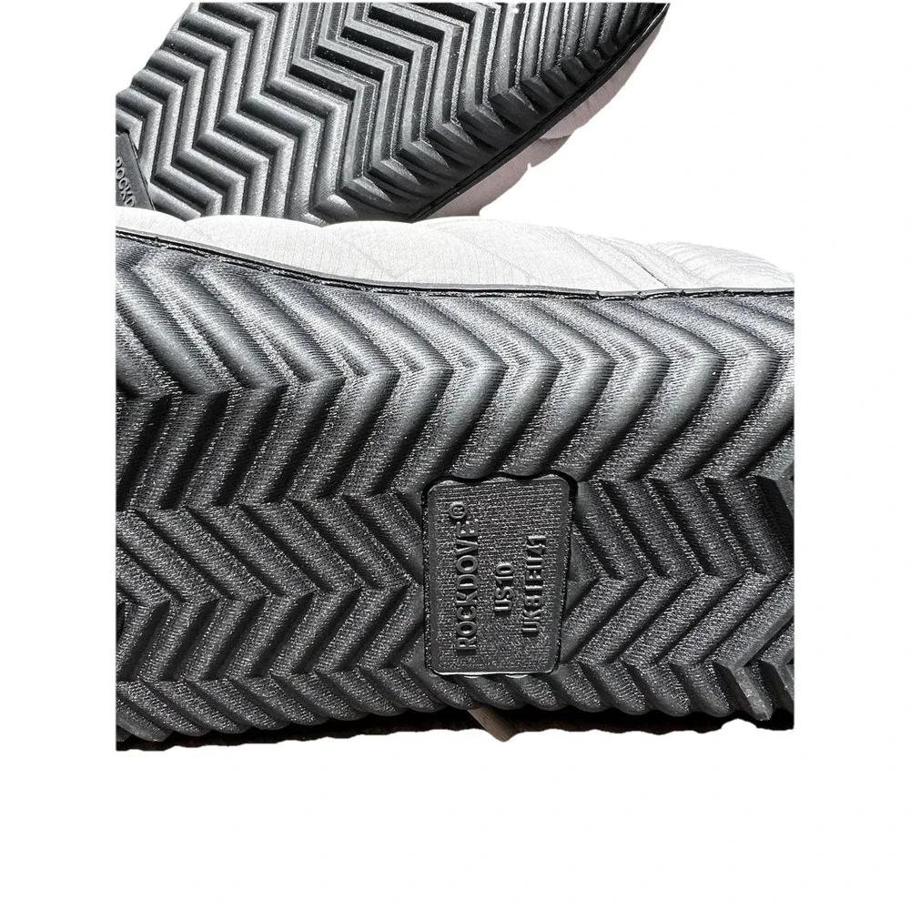 RockDove Men's Alpinz Puffer Bootie Slipper Gray Quilted Memory Foam NWT Size 10